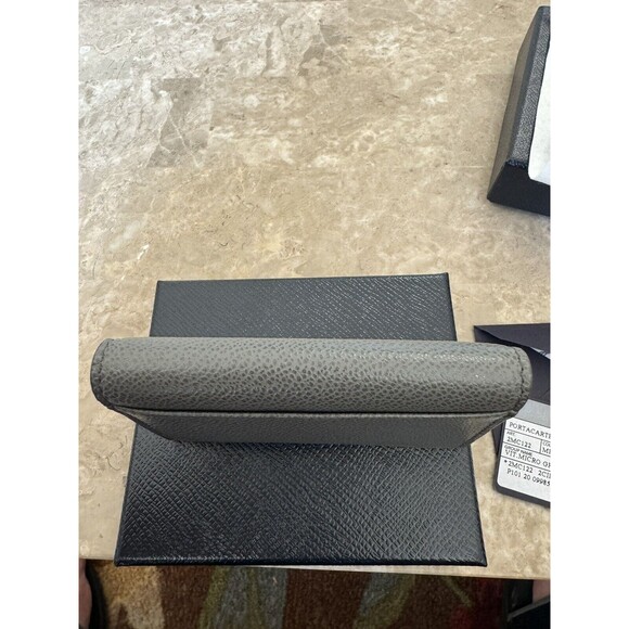 Prada Portacarte Di Cred Micro Vitello Leather Wallet Card Holder NWT - Picture 8 of 14